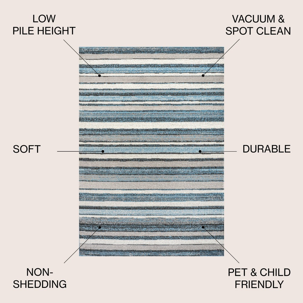 Wisteria Beach Striped Area Rug