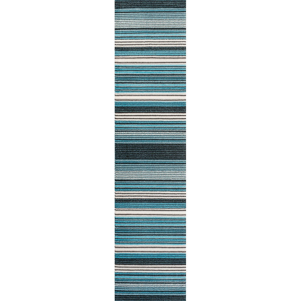 Plymouth Gradient Ticking Striped Area Rug