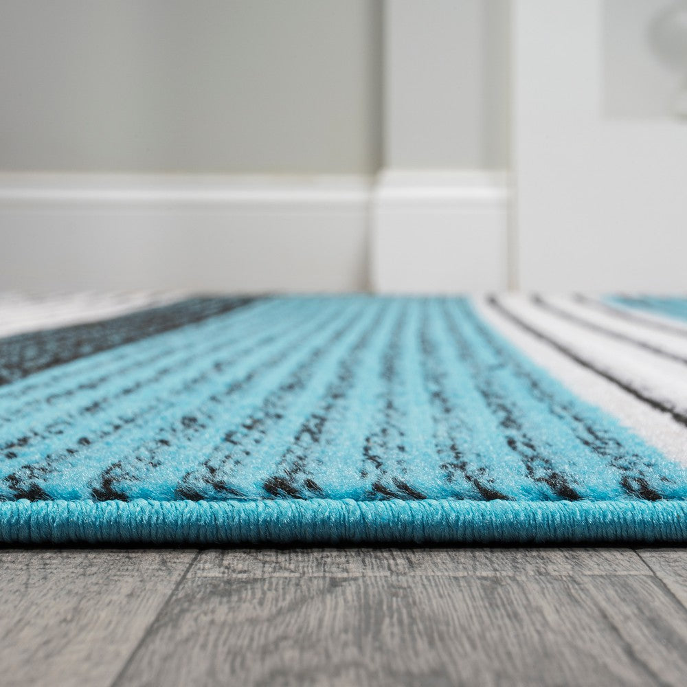 Plymouth Gradient Ticking Striped Area Rug