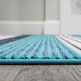Plymouth Gradient Ticking Striped Area Rug