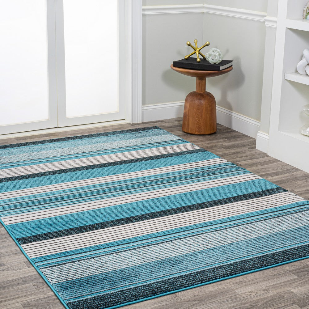 Plymouth Gradient Ticking Striped Area Rug