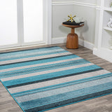 Plymouth Gradient Ticking Striped Area Rug