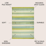 Plymouth Gradient Ticking Striped Area Rug