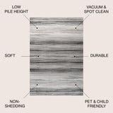 Bentley Gradient Striped Area Rug