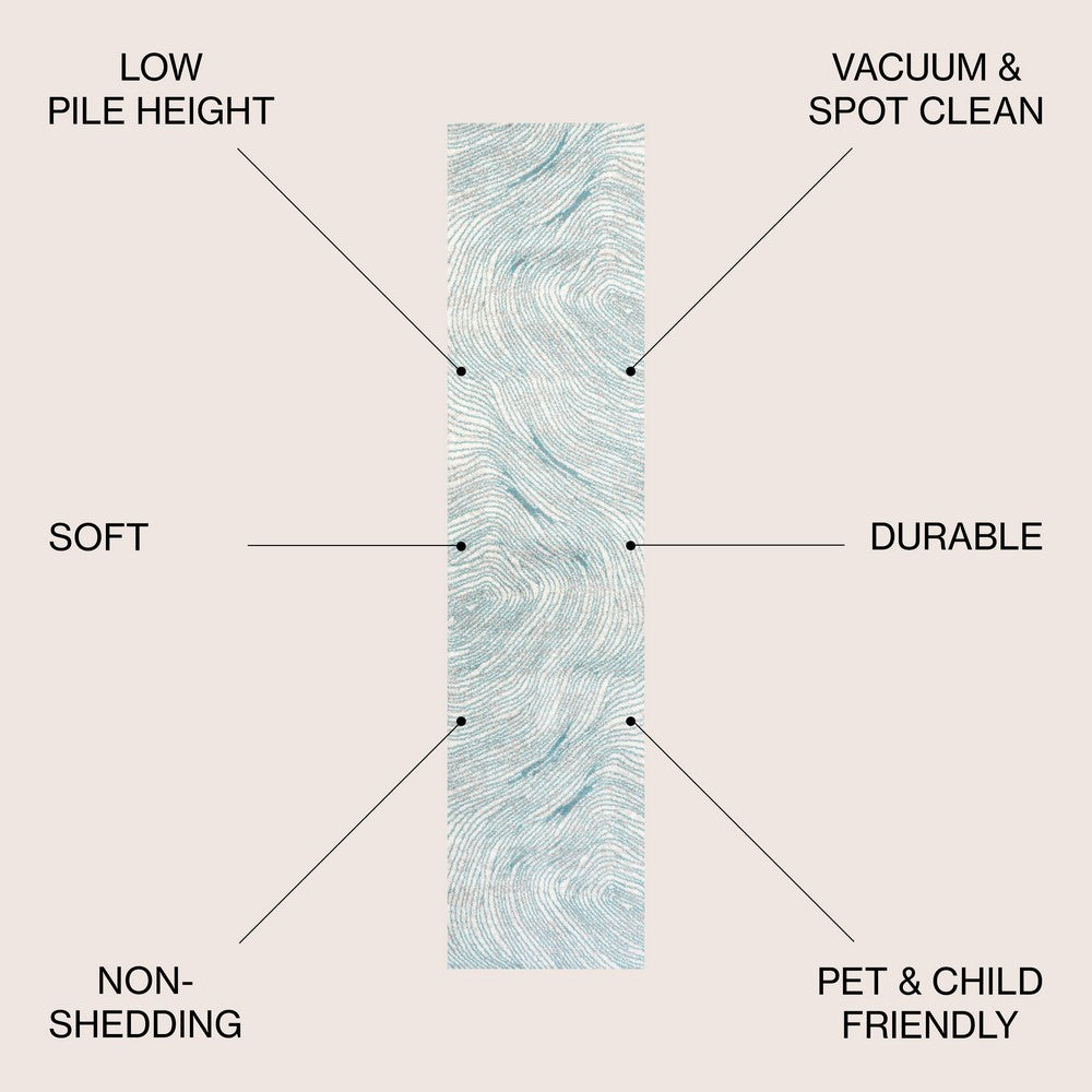 Basco Woodgrain Geometric Area Rug