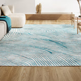 Basco Woodgrain Geometric Area Rug