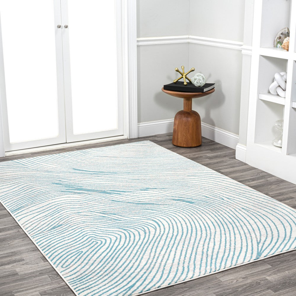 Basco Woodgrain Geometric Area Rug
