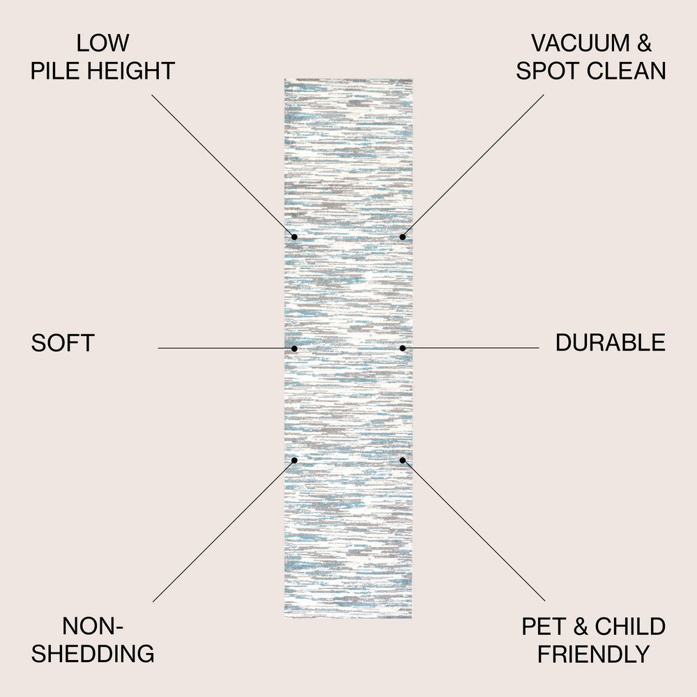 Lance Abstract Linear Stripe Area Rug
