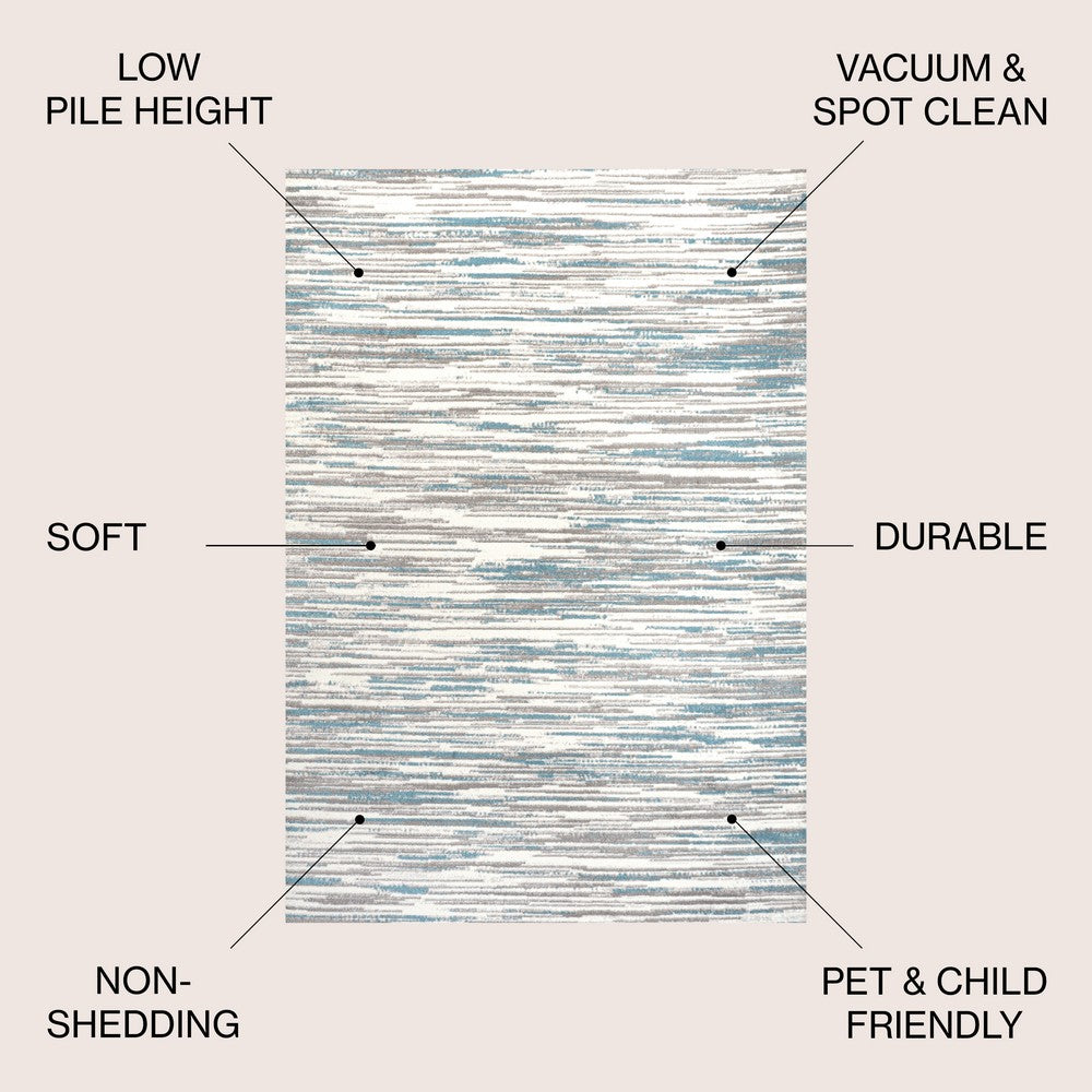 Lance Abstract Linear Stripe Area Rug