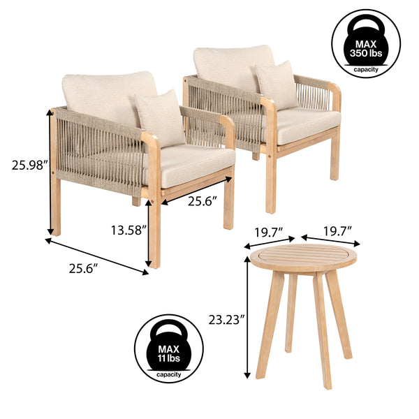 Dimension Image Beige/Light Teak