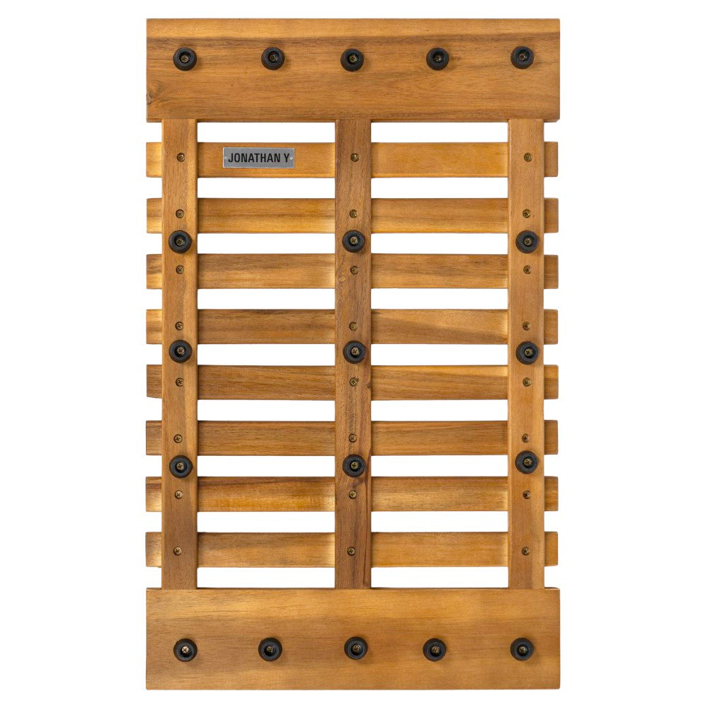 Misty Modern Classic Acacia Wood Slat Rug Mat