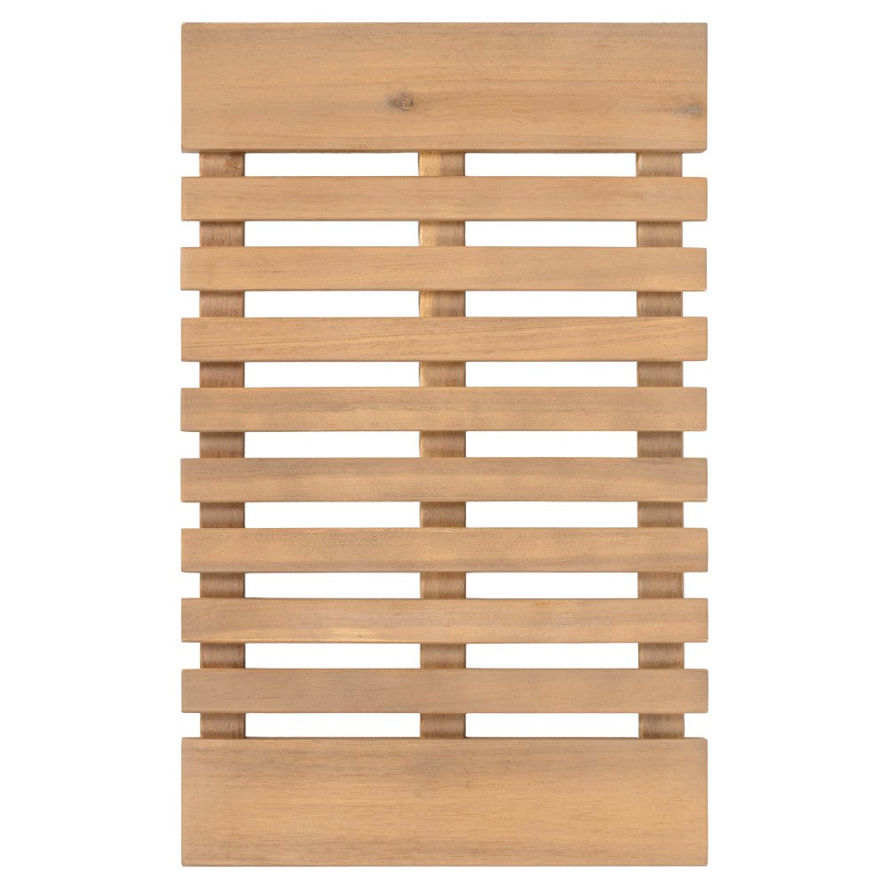 Misty Modern Classic Acacia Wood Slat Rug Mat