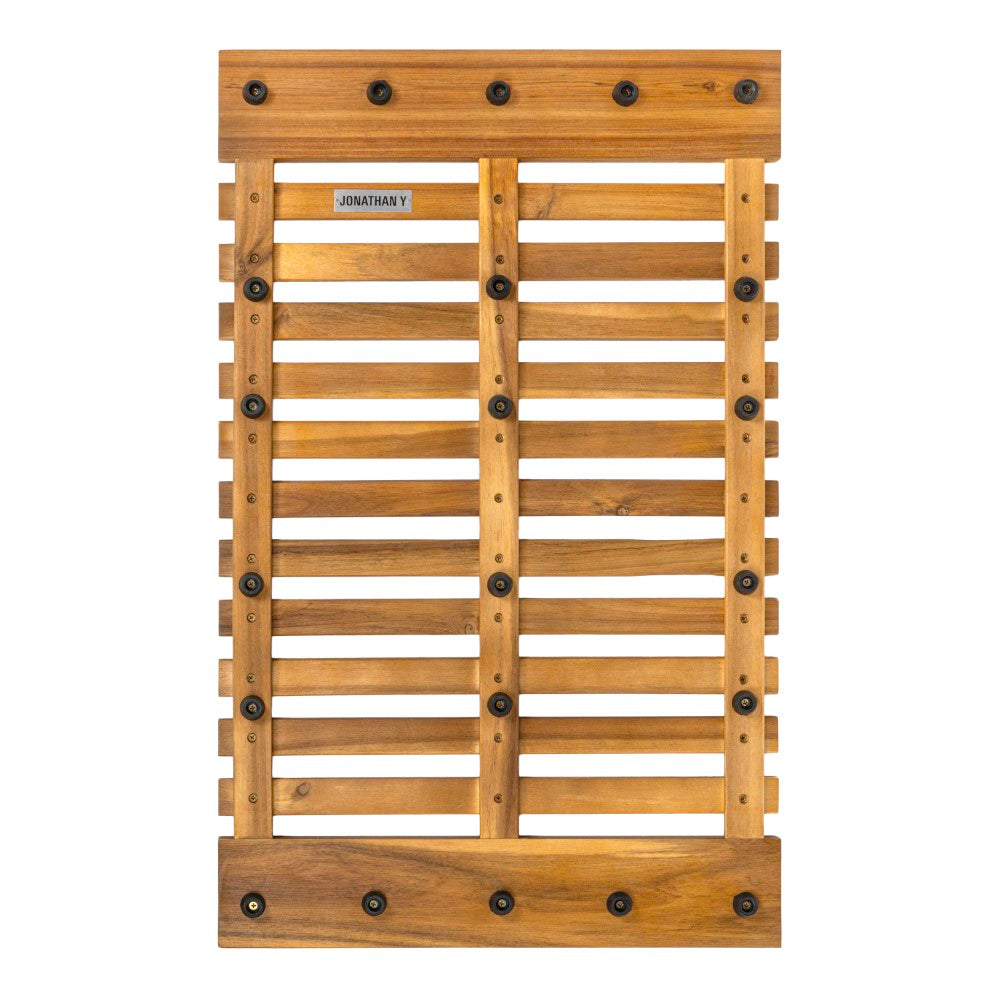 Misty Modern Classic Acacia Wood Slat Rug Mat