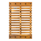 Misty Modern Classic Acacia Wood Slat Rug Mat