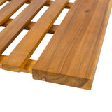 Misty Modern Classic Acacia Wood Slat Rug Mat