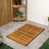 Misty Modern Classic Acacia Wood Slat Rug Mat