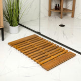 Misty Modern Classic Acacia Wood Slat Rug Mat