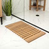 Misty Modern Classic Acacia Wood Slat Rug Mat