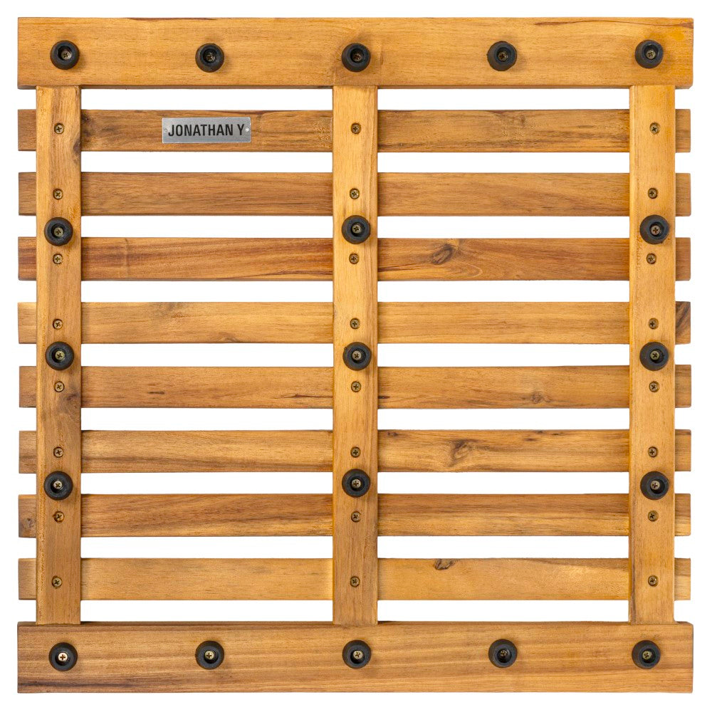Misty Modern Classic Acacia Wood Slat Rug Mat