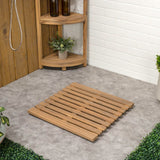 Misty Modern Classic Acacia Wood Slat Rug Mat