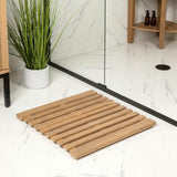 Misty Modern Classic Acacia Wood Slat Rug Mat
