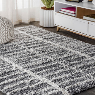 Exuma Merida Stacked Grid Shag Area Rug