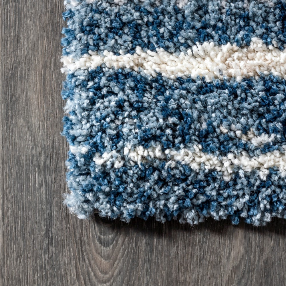 Exuma Merida Stacked Grid Shag Area Rug