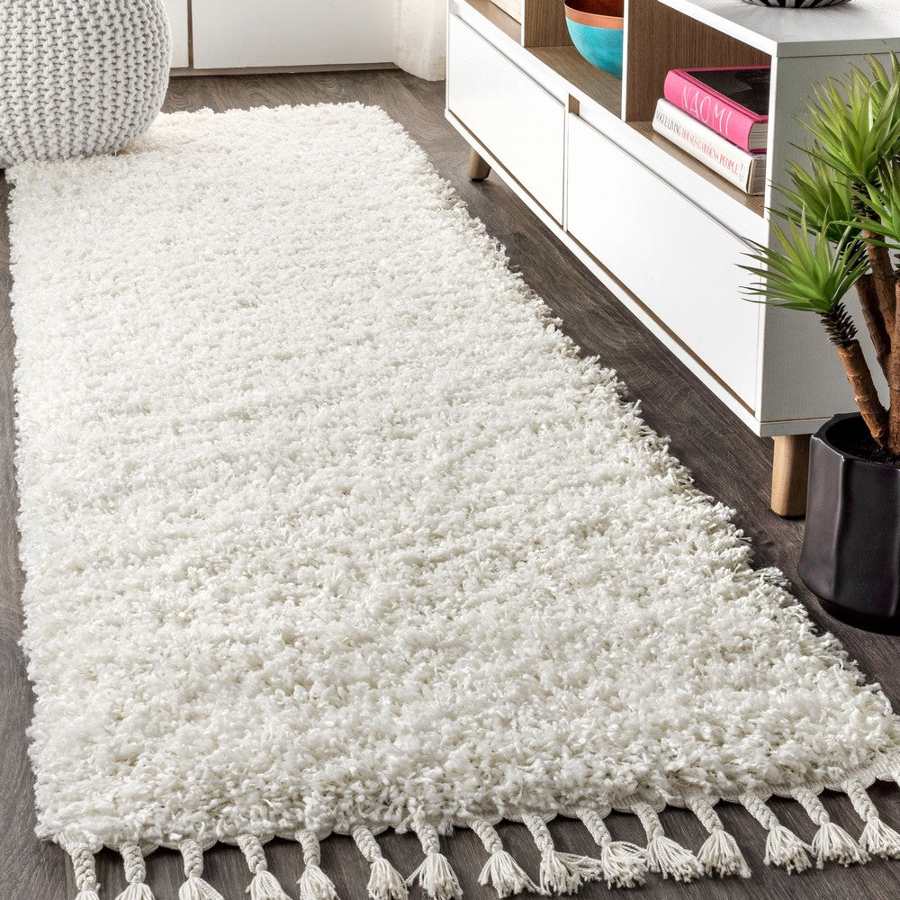 Santiago Mercer Shag Plush Tassel Area Rug