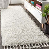 Santiago Mercer Shag Plush Tassel Area Rug