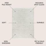 Santiago Mercer Shag Plush Tassel Area Rug