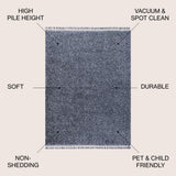 Santiago Mercer Shag Plush Tassel Area Rug