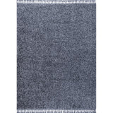 Santiago Mercer Shag Plush Tassel Area Rug