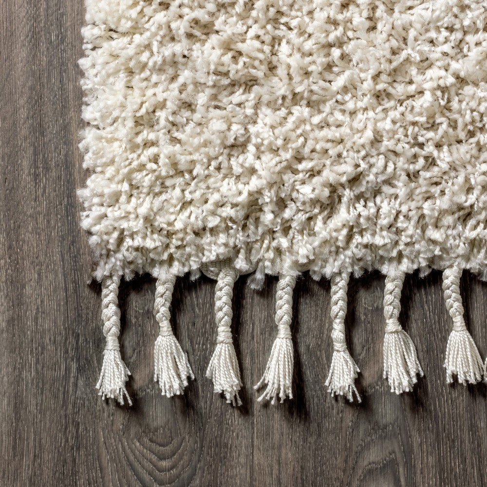 Santiago Mercer Shag Plush Tassel Area Rug