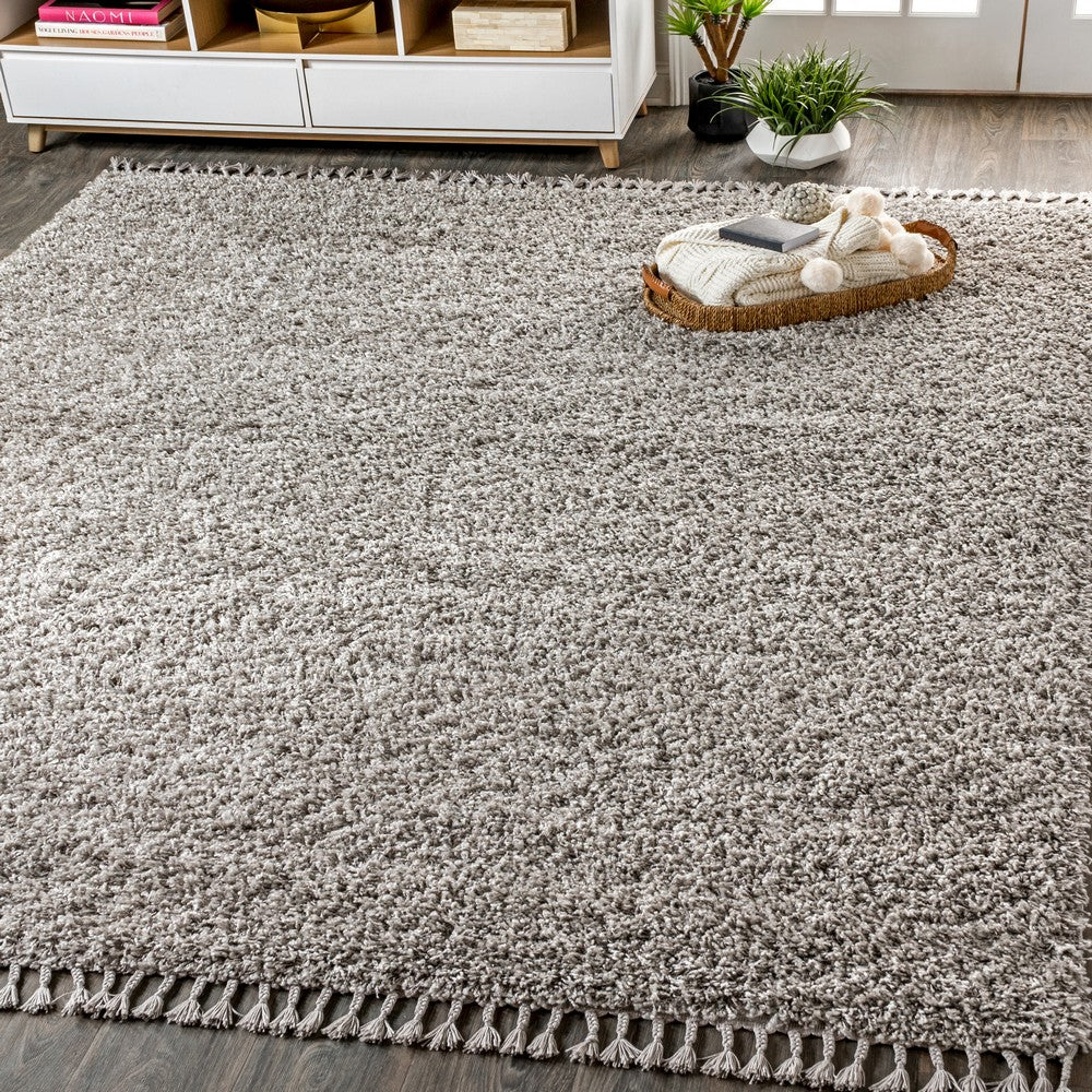 Santiago Mercer Shag Plush Tassel Area Rug