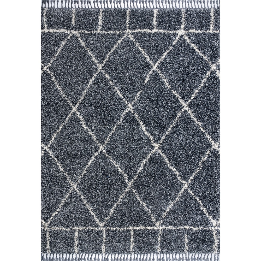 Denver Mercer Shag Plush Tassel Area Rug