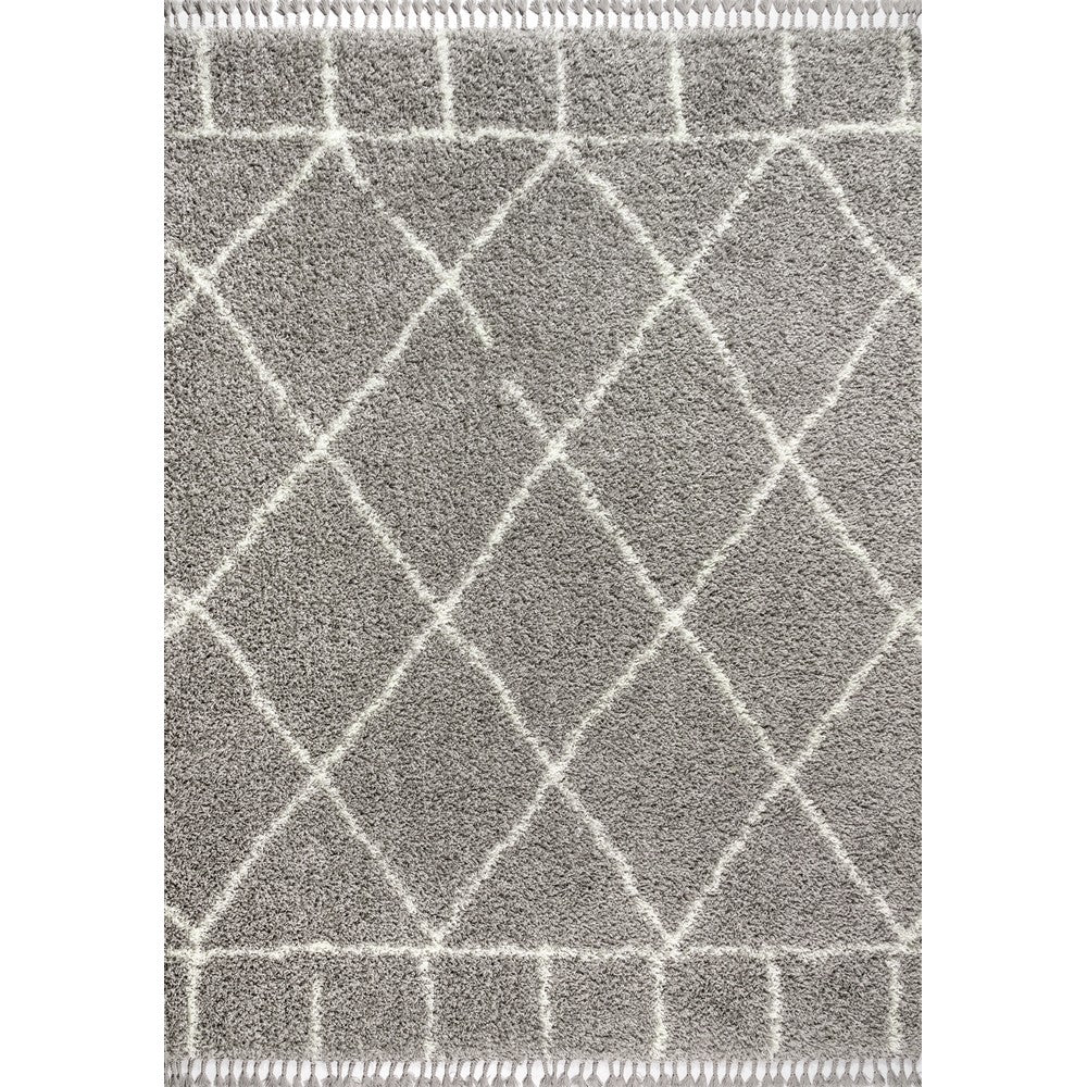 Denver Mercer Shag Plush Tassel Area Rug