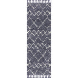 Eden Mercer Shag Plush Tassel Area Rug