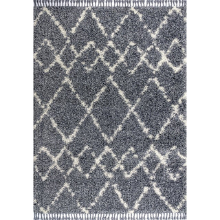 Eden Mercer Shag Plush Tassel Area Rug