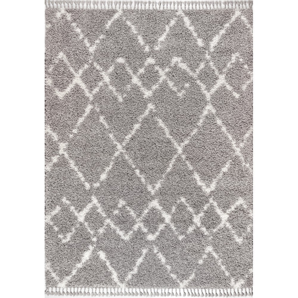 Eden Mercer Shag Plush Tassel Area Rug