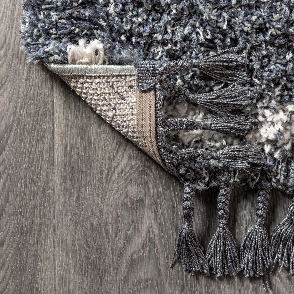Leland Mercer Shag Plush Tassel Area Rug