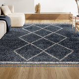 Leland Mercer Shag Plush Tassel Area Rug