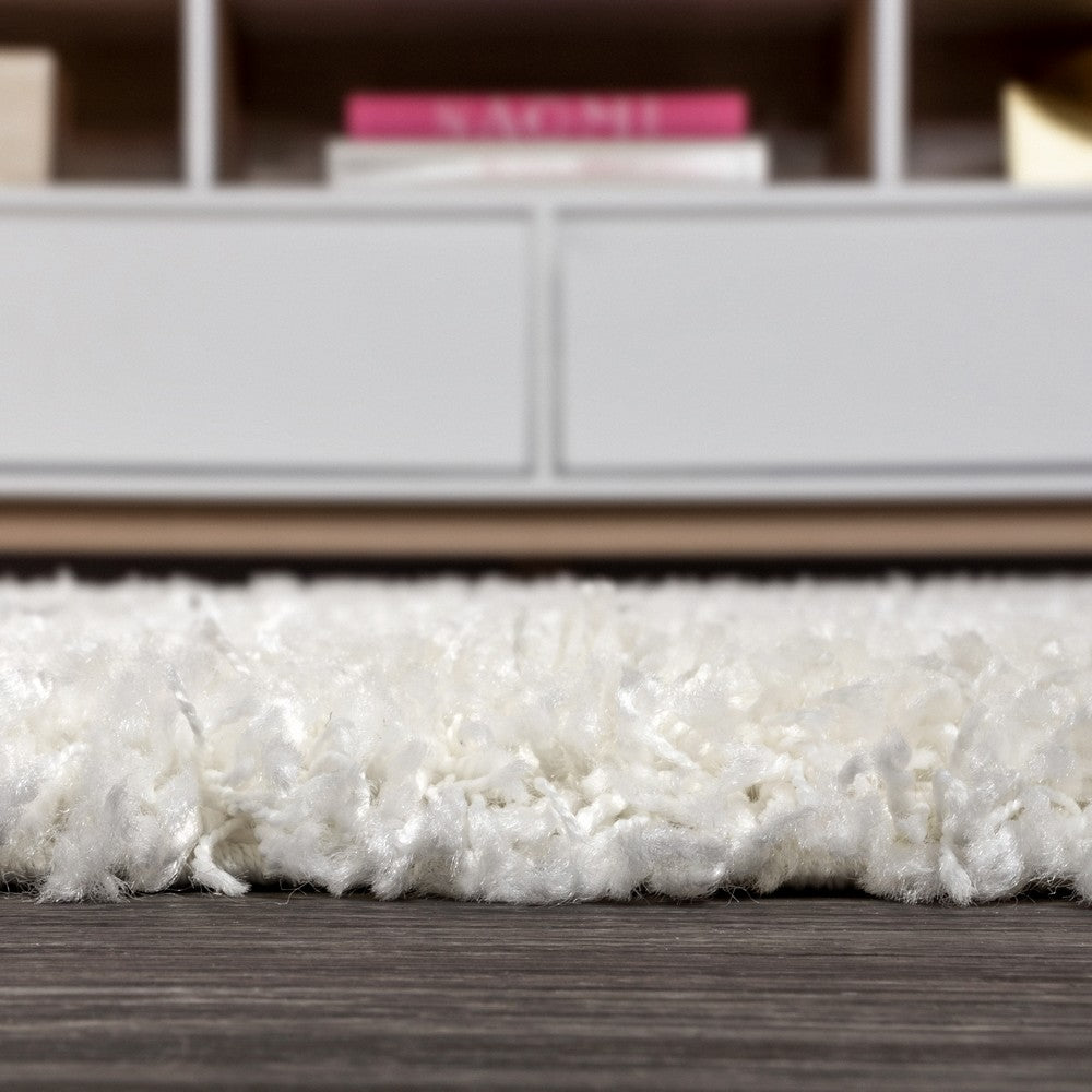 Leland Mercer Shag Plush Tassel Area Rug
