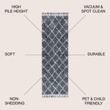 Wyoming Mercer Shag Plush Tassel Area Rug