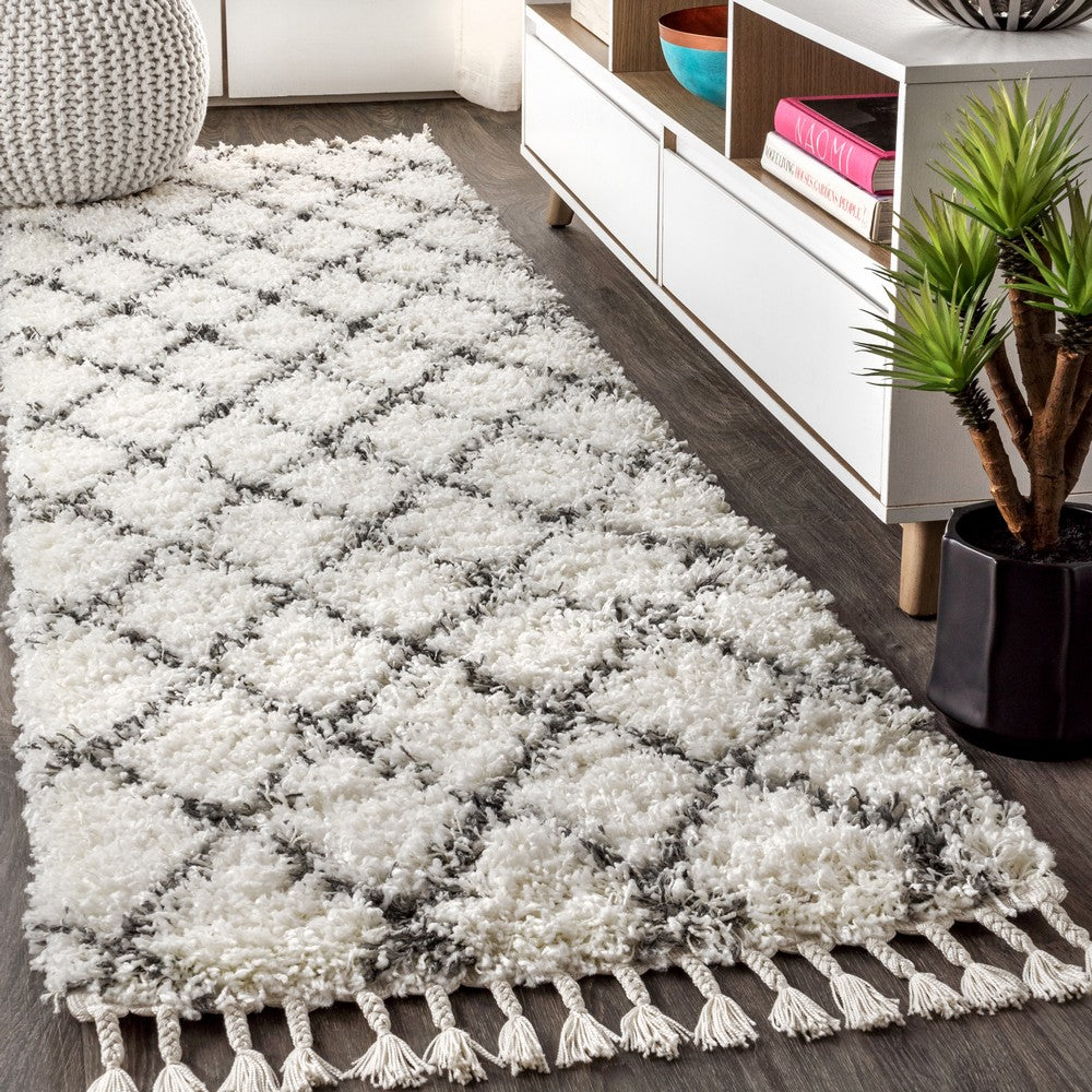 Wyoming Mercer Shag Plush Tassel Area Rug