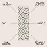 Sedona Mercer Shag Plush Tassel Area Rug