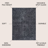 Marseille Mercer Shag Plush Area Rug