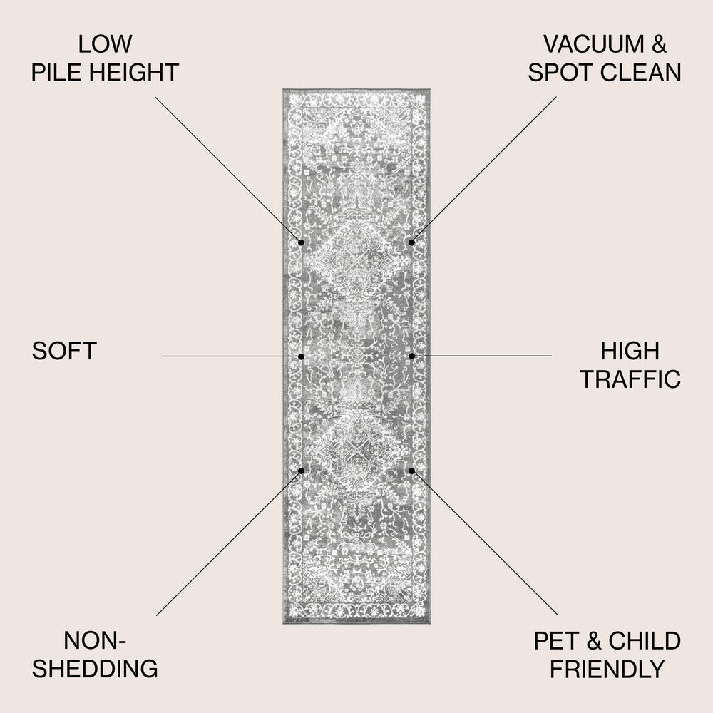 Sapporo Modern Persian Vintage Medallion Area Rug