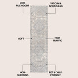 Sol Persian Vintage Medallion Area Rug