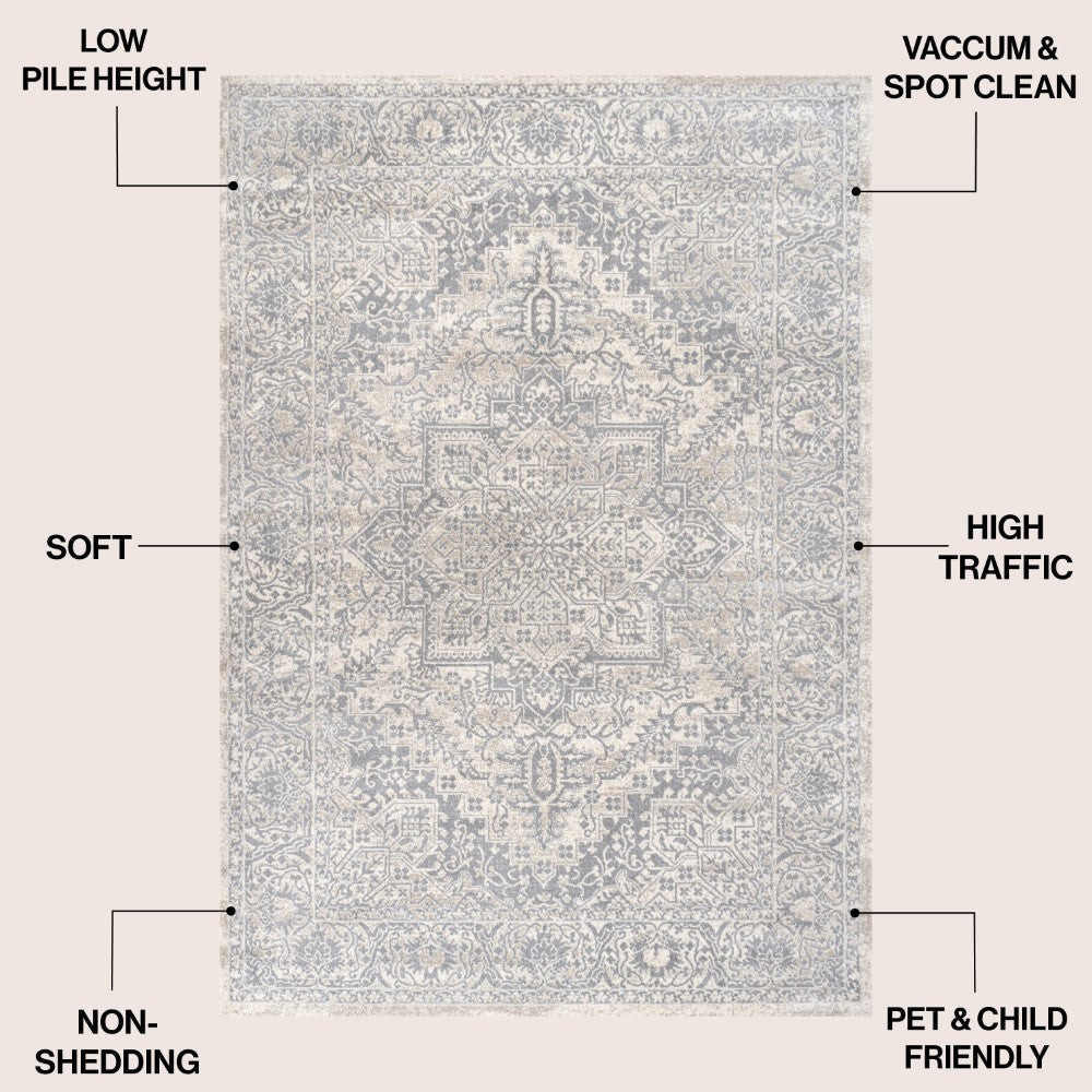 Sol Persian Vintage Medallion Area Rug