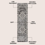 Sol Persian Vintage Medallion Area Rug